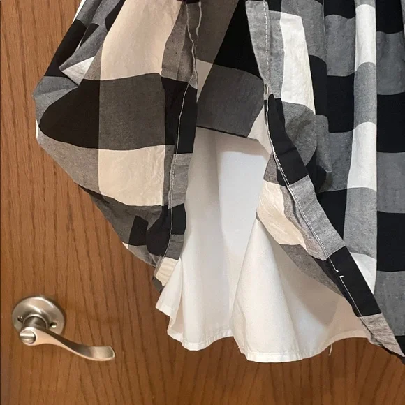 Carter's UGC Girls Size 8 Black and White Buffalo Check Christmas holiday  Dress - Picture 6 of 11